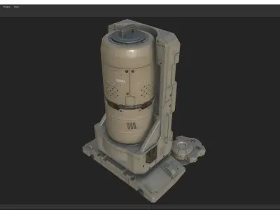 model528-scifi Energy tank 3D model