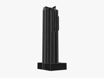 Charlotte Towers Low-poly 3D model