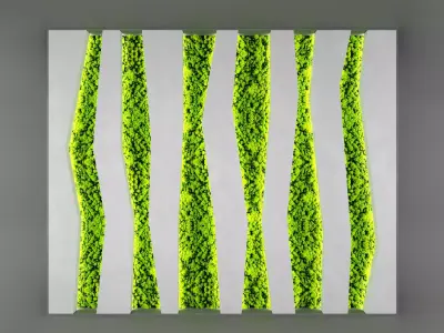 Abstract Vertical Garden 3D model