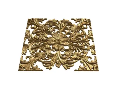 Classic decor set  ornament wall mural 52 3D print model purchase