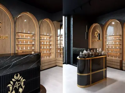 PERFUME SHOP 3D SCENE 3D model