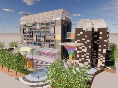 Modern City Block -A35 3D model