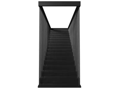 Sheet Metal Staircase 3D model