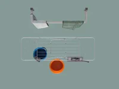 Bathroom Decorations Low-poly 3D model