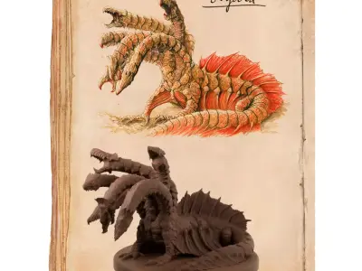 Hydra Miniature 3D print model