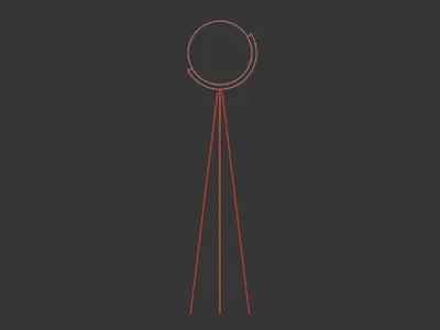 Modern LED Floor Lamp 3D model purchase