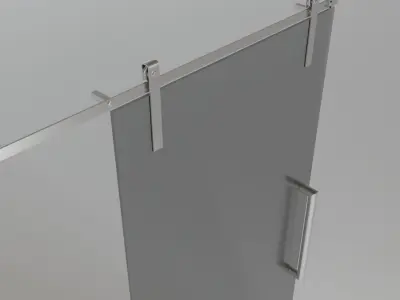 Glass slide door 3D model
