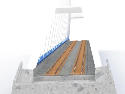 MJS2310-N PONT FERROVIAIRE DE MASSONGEX -Railway Bridge 3D print 3D print model