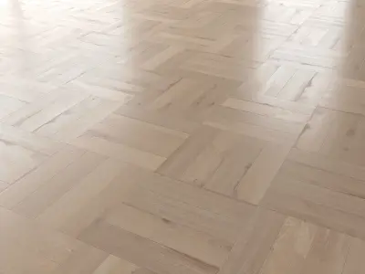  Parquet Oak Vergne Brushed set 4 3D model