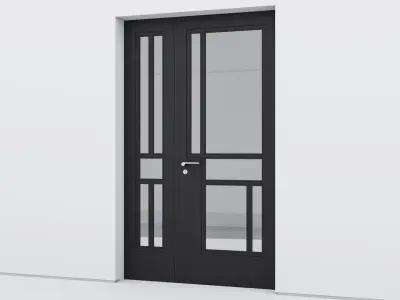 Aluminium door 178 3D model