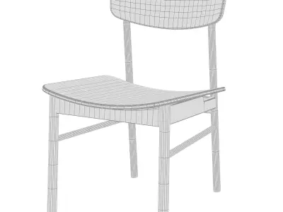 Round Chair by Muji 3D model