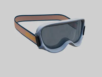 Snow goggles Low-poly 3D model
