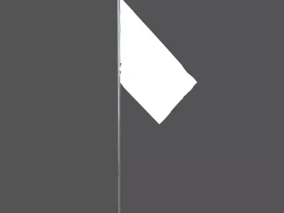 Surrender Flag v1 001 Low-poly 3D model