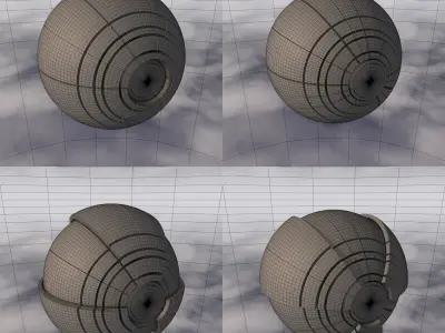 Sci-Fi Spaceship A 001 3D model