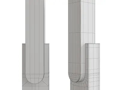 HOLLY HUNT Agatha LED Wall Sconce Low-poly 3D model