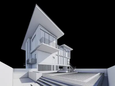Modern House Exterior 3D model order