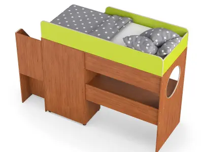 Legenda K04 and LY10 childrens modular bed 3D model