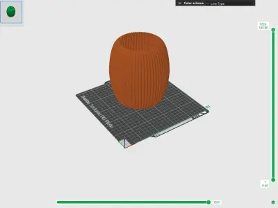 Modern scandi lampshade - vase mode 3D print model