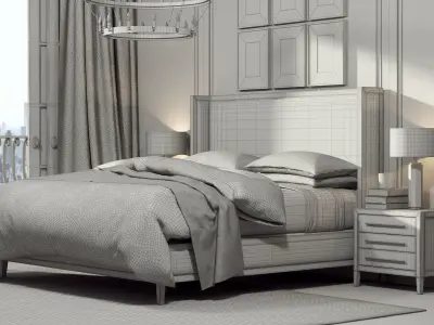 Bedroom interior 214 3D model
