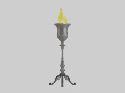 Torchholder Model Low-poly 3D model
