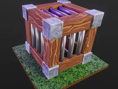 Basic Cubes Low-poly 3D model