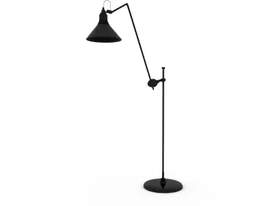 Metal floor lamp Low-poly 3D model Low-poly 3D model