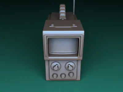 The Portable Television 3D model