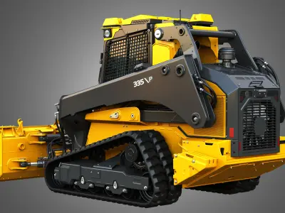 335 P-Tier Compact Track Loader  - Smart Grade 3D model