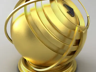 VRAY SHADER---METAL---Gold Texture