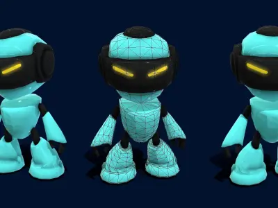 VIASS Robots Terrorist A Low-poly 3D model