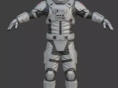 Astronaut Spacesuit 3D Model 3D model