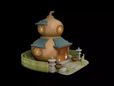 Gourd Cottage 3D model