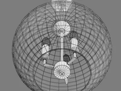 729131 Sferico Lightstar hanging chandelier 3D model