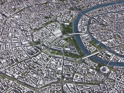 Moscow Low-poly 3D model