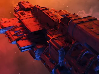 Sci-Fi Spaceship  3D model