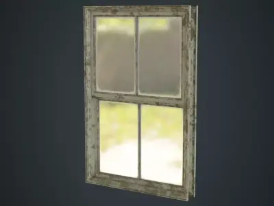 Window 1D Low-poly 3D model
