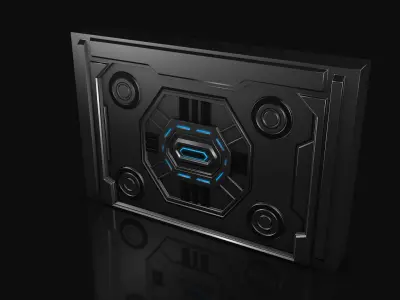 Sci Fi Door 3D model