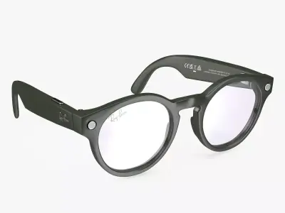 Ray Ban Stories Round Smart Glasses Green 3D model
