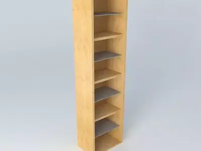 Shelf Cabinet DOORS HREGO 22 6 BRW Milano Oak 3D model