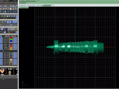 Floating Bar Gold Ring 3D print model