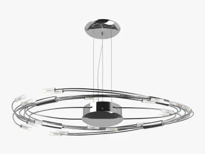 78434x Ovale Lightstar Chandelier 3D model