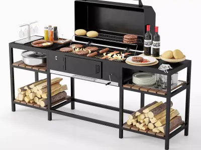 Barbecue 20 3D model