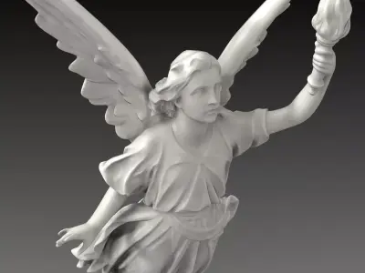 Lucy  A Christian Angel Statue Free 3D model
