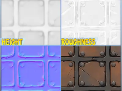 Stylized Tile Seamless Texture Texture shop