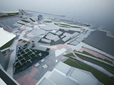 Barcelona Forum Park 3D model