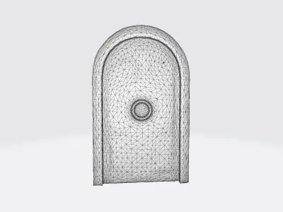 3d Model Office Building Security Access Metal Door 3D model
