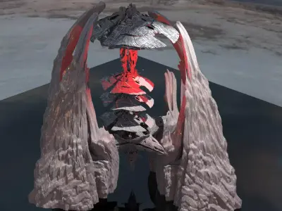 Dark Shroom Tower 2 3D model