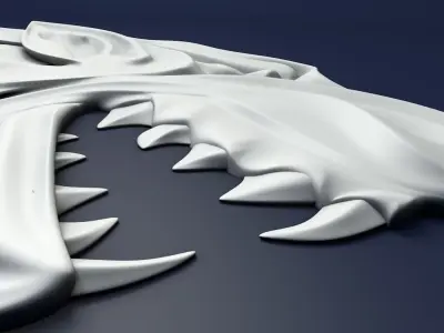 Game of Thrones House Stark Heraldry Low-poly 3D model