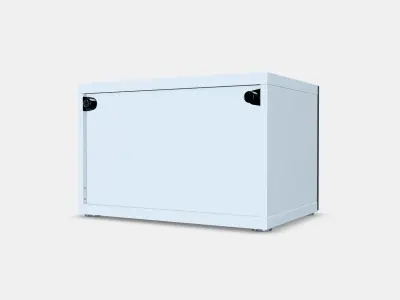 BESTA Shelf unit with door 67 Low-poly 3D model