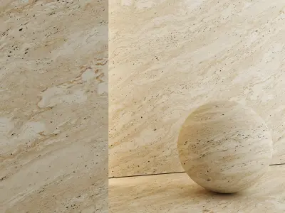 Travertine Porcelain tiles - set 01 Texture